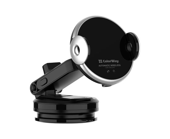Универсальный автодержатель ColorWay AutoSense Car Wireless Charger 15W (Dashboard + Air Vent) (CW-CHAW039Q-BK), изображение 4 Универсальный автодержатель ColorWay AutoSense Car Wireless Charger 15W (Dashboard + Air Vent) (CW-CHAW039Q-BK), изображение 4