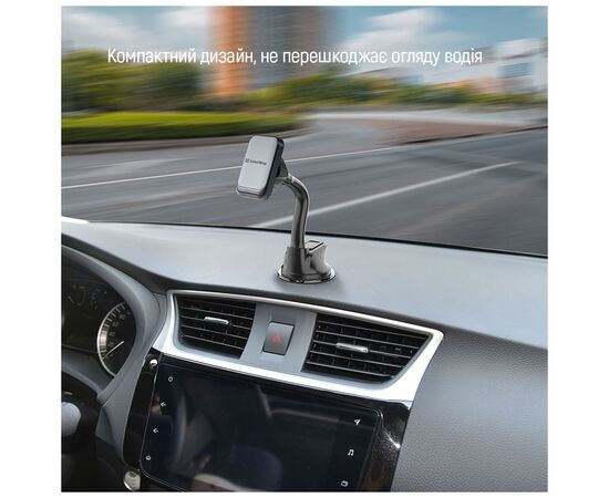 Універсальний автотримач ColorWay Magnetic Dashboard-3 (360° rotation) Gray (CW-CHM17-GR), зображення 11 Універсальний автотримач ColorWay Magnetic Dashboard-3 (360° rotation) Gray (CW-CHM17-GR), зображення 11