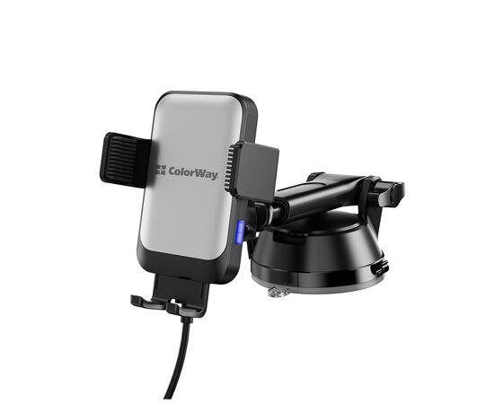 Універсальний автотримач ColorWay AutoSense Car Wireless Charger 2 (Dashboard+Air Vent) 15W (CW-CHAW040Q-BK), зображення 5 Універсальний автотримач ColorWay AutoSense Car Wireless Charger 2 (Dashboard+Air Vent) 15W (CW-CHAW040Q-BK), зображення 5
