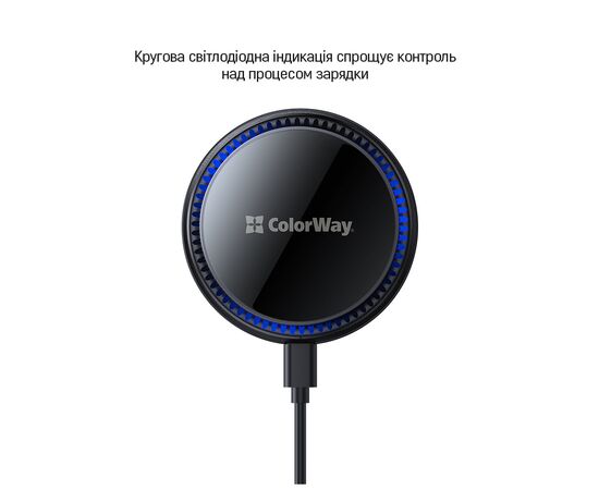 Універсальний автотримач ColorWay MagSafe 360° Air Vent 15W Black (CW-CHMW041Q-BK), зображення 10 Універсальний автотримач ColorWay MagSafe 360° Air Vent 15W Black (CW-CHMW041Q-BK), зображення 10