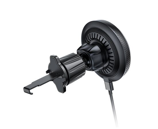 Універсальний автотримач ColorWay MagSafe 360° Air Vent 15W Black (CW-CHMW041Q-BK), зображення 4 Універсальний автотримач ColorWay MagSafe 360° Air Vent 15W Black (CW-CHMW041Q-BK), зображення 4