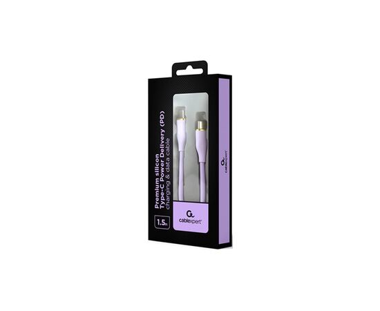 Дата кабель USB-C to USB-C 1.5m 3A Cablexpert (CC-USB2S-CMCM-1.5M-P), изображение 2 Дата кабель USB-C to USB-C 1.5m 3A Cablexpert (CC-USB2S-CMCM-1.5M-P), изображение 2