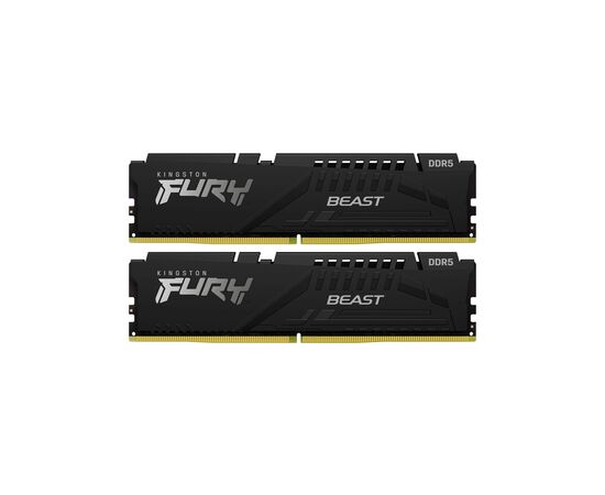 Модуль памяти для компьютера DDR5 128GB (2x64GB) 5600 MHz Beast Black Kingston Fury (ex.HyperX) (KF556C40BBK2-128) Модуль памяти для компьютера DDR5 128GB (2x64GB) 5600 MHz Beast Black Kingston Fury (ex.HyperX) (KF556C40BBK2-128)