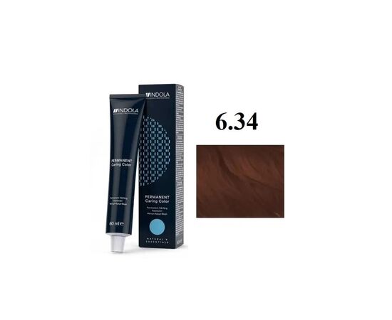Краска для волос Indola Permanent Caring Color 6.34 - Русый золотистый медный (4045787932669) Краска для волос Indola Permanent Caring Color 6.34 - Русый золотистый медный (4045787932669)