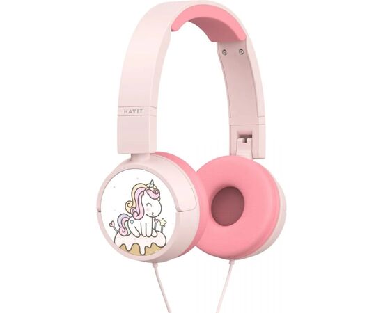 Наушники Havit H231d Pink (HV-H231d), изображение 4 Наушники Havit H231d Pink (HV-H231d), изображение 4
