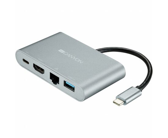 Порт-реплікатор Canyon Docking Station with 5 ports, Type C, Input 100-240V (CNS-TDS04DG) Порт-реплікатор Canyon Docking Station with 5 ports, Type C, Input 100-240V (CNS-TDS04DG)