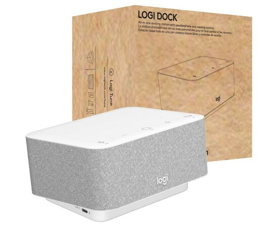 Порт-реплікатор Logitech Logi Dock - WHITE - USB - EMEA - UC (L986-000030), зображення 6 Порт-реплікатор Logitech Logi Dock - WHITE - USB - EMEA - UC (L986-000030), зображення 6