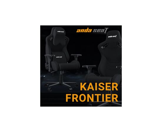 Кресло игровое Anda Seat Kaiser Frontier Fabric Size XL Black (AD12YXL-17-B-F-B02), изображение 4 Кресло игровое Anda Seat Kaiser Frontier Fabric Size XL Black (AD12YXL-17-B-F-B02), изображение 4