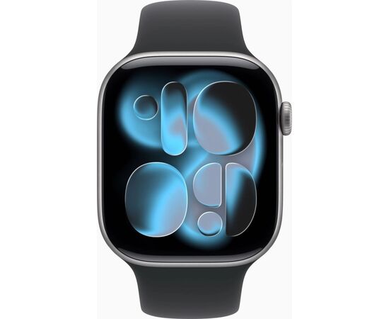 Смарт-часы Apple Watch Series 11 GPS 46mm Space Grey Aluminium Case with Black Sport Band - S/M (MEV04RK/A), изображение 2 Смарт-часы Apple Watch Series 11 GPS 46mm Space Grey Aluminium Case with Black Sport Band - S/M (MEV04RK/A), изображение 2