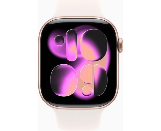 Смарт-часы Apple Watch Series 11 GPS 46mm Rose Gold Aluminium Case with Light Blush Sport Band - M/L (MEV74RK/A), изображение 2 Смарт-часы Apple Watch Series 11 GPS 46mm Rose Gold Aluminium Case with Light Blush Sport Band - M/L (MEV74RK/A), изображение 2