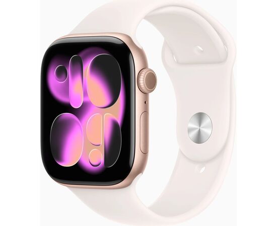 Смарт-часы Apple Watch Series 11 GPS 46mm Rose Gold Aluminium Case with Light Blush Sport Band - M/L (MEV74RK/A) Смарт-часы Apple Watch Series 11 GPS 46mm Rose Gold Aluminium Case with Light Blush Sport Band - M/L (MEV74RK/A)