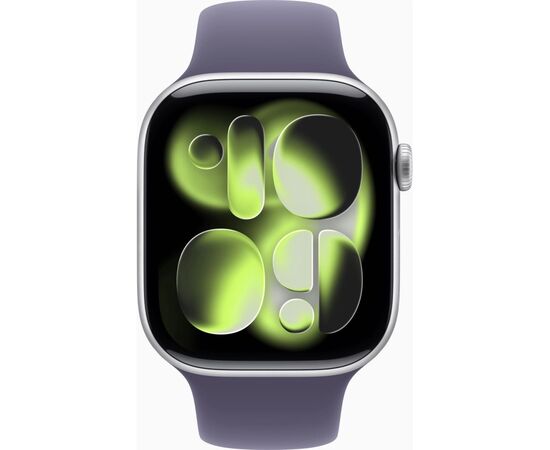 Смарт-часы Apple Watch Series 11 GPS 46mm Silver Aluminium Case with Purple Fog Sport Band - S/M (MEV94RK/A), изображение 2 Смарт-часы Apple Watch Series 11 GPS 46mm Silver Aluminium Case with Purple Fog Sport Band - S/M (MEV94RK/A), изображение 2