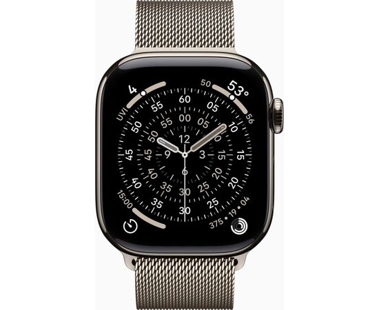 Смарт-часы Apple Watch Series 11 GPS + Cellular 42mm Natural Titanium Case with Natural Milanese Loop (MF8P4RK/A), изображение 2 Смарт-часы Apple Watch Series 11 GPS + Cellular 42mm Natural Titanium Case with Natural Milanese Loop (MF8P4RK/A), изображение 2
