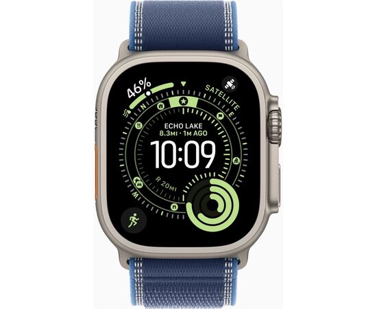 Смарт-часы Apple Watch Ultra 3 GPS + Cellular 49mm Natural Titanium Case with Blue/Bright Blue Trail Loop - M/L (MEWU4QP/A), изображение 2 Смарт-часы Apple Watch Ultra 3 GPS + Cellular 49mm Natural Titanium Case with Blue/Bright Blue Trail Loop - M/L (MEWU4QP/A), изображение 2