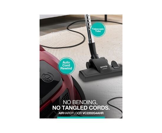 Пылесос Gorenje VC 2202 G4AHR (VC2202G4AHR), изображение 4 Пылесос Gorenje VC 2202 G4AHR (VC2202G4AHR), изображение 4