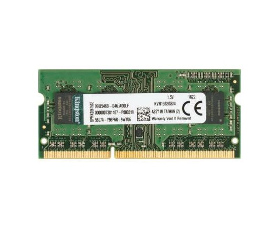 Модуль памяти для ноутбука SoDIMM DDR3 4GB 1333 MHz Kingston (KVR13S9S8/4), изображение 2 Модуль памяти для ноутбука SoDIMM DDR3 4GB 1333 MHz Kingston (KVR13S9S8/4), изображение 2