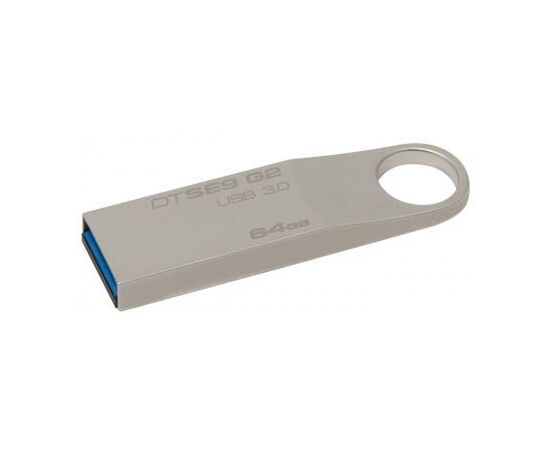 USB флеш накопитель Kingston 64GB DTSE9 G2 Metal Silver USB 3.0 (DTSE9G2/64GB), изображение 3 USB флеш накопитель Kingston 64GB DTSE9 G2 Metal Silver USB 3.0 (DTSE9G2/64GB), изображение 3