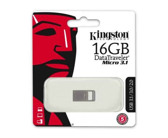 USB флеш накопитель Kingston 16Gb DT Micro USB 3.1 (DTMC3/16GB), изображение 3 USB флеш накопитель Kingston 16Gb DT Micro USB 3.1 (DTMC3/16GB), изображение 3