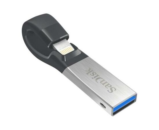 USB флеш накопитель SanDisk 64GB iXpand USB 3.0 /Lightning (SDIX30N-064G-GN6NN), изображение 4 USB флеш накопитель SanDisk 64GB iXpand USB 3.0 /Lightning (SDIX30N-064G-GN6NN), изображение 4
