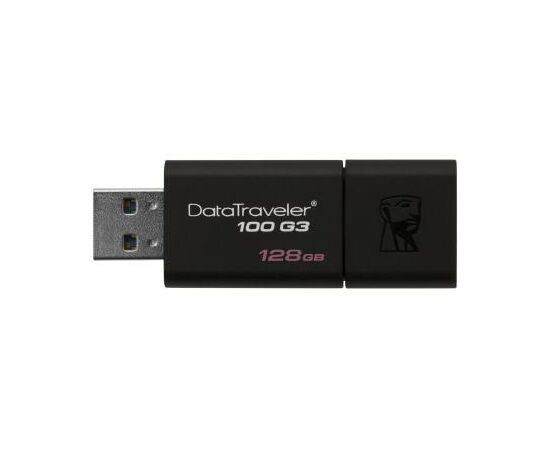 USB флеш накопитель Kingston 128GB DT100 G3 Black USB 3.0 (DT100G3/128GB), изображение 4 USB флеш накопитель Kingston 128GB DT100 G3 Black USB 3.0 (DT100G3/128GB), изображение 4