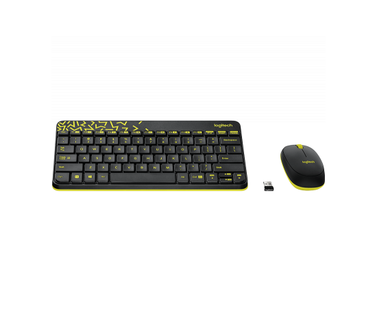 Комплект Logitech Wireless Combo MK240 Ru Black (920-008213), зображення 2 Комплект Logitech Wireless Combo MK240 Ru Black (920-008213), зображення 2