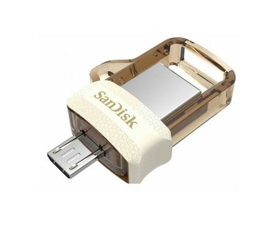 USB флеш накопитель SanDisk 64GB Ultra Dual Drive m3.0 White-Gold USB 3.0/OTG (SDDD3-064G-G46GW) USB флеш накопитель SanDisk 64GB Ultra Dual Drive m3.0 White-Gold USB 3.0/OTG (SDDD3-064G-G46GW)