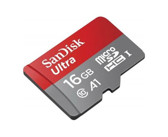 Карта памяти SanDisk 16GB microSDHC class 10 UHS-I A1 Ultra (SDSQUAR-016G-GN6IA), изображение 3 Карта памяти SanDisk 16GB microSDHC class 10 UHS-I A1 Ultra (SDSQUAR-016G-GN6IA), изображение 3