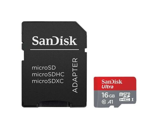 Карта памяти SanDisk 16GB microSDHC class 10 UHS-I A1 Ultra (SDSQUAR-016G-GN6IA) Карта памяти SanDisk 16GB microSDHC class 10 UHS-I A1 Ultra (SDSQUAR-016G-GN6IA)