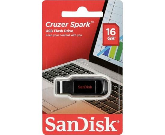 USB флеш накопитель SanDisk 16GB Cruzer Spark USB 2.0 (SDCZ61-016G-G35), изображение 7 USB флеш накопитель SanDisk 16GB Cruzer Spark USB 2.0 (SDCZ61-016G-G35), изображение 7