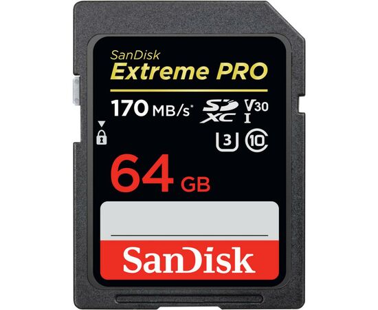 Карта памяти SanDisk 64GB SDXC class 10 V30 UHS-I U3 Extreme Pro (SDSDXXY-064G-GN4IN) Карта памяти SanDisk 64GB SDXC class 10 V30 UHS-I U3 Extreme Pro (SDSDXXY-064G-GN4IN)