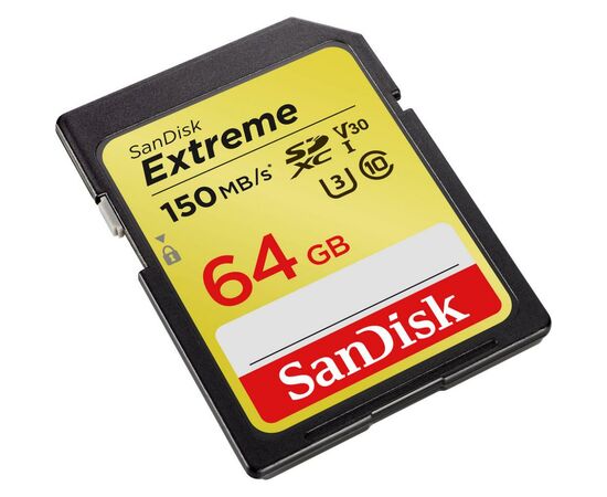 Карта памяти SanDisk 64GB SDXC class 10 UHS-I Extreme (SDSDXV6-064G-GNCIN), изображение 2 Карта памяти SanDisk 64GB SDXC class 10 UHS-I Extreme (SDSDXV6-064G-GNCIN), изображение 2