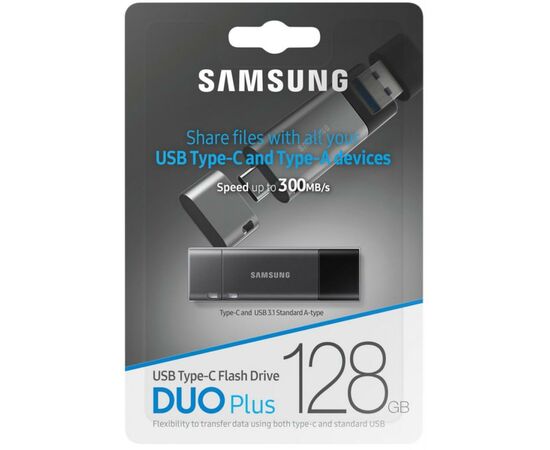USB флеш накопитель Samsung 128GB Duo Plus USB 3.1/Type-C (MUF-128DB/APC), изображение 8 USB флеш накопитель Samsung 128GB Duo Plus USB 3.1/Type-C (MUF-128DB/APC), изображение 8