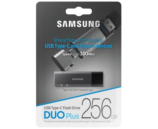 USB флеш накопитель Samsung 256GB DriveDUO Plus USB 3.1 Type-C (MUF-256DB/APC), изображение 10 USB флеш накопитель Samsung 256GB DriveDUO Plus USB 3.1 Type-C (MUF-256DB/APC), изображение 10