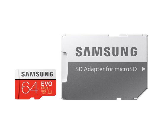 Карта памяти Samsung 64GB microSDXC class 10 UHS-I U1 Evo Plus V2 (MB-MC64HA/RU) Карта памяти Samsung 64GB microSDXC class 10 UHS-I U1 Evo Plus V2 (MB-MC64HA/RU)