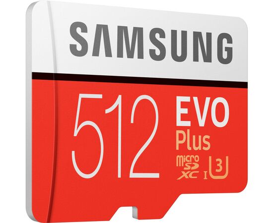 Карта памяти Samsung 512GB microSD class 10 UHS-I U3 Evo Plus V2 (MB-MC512HA/RU), изображение 4 Карта памяти Samsung 512GB microSD class 10 UHS-I U3 Evo Plus V2 (MB-MC512HA/RU), изображение 4