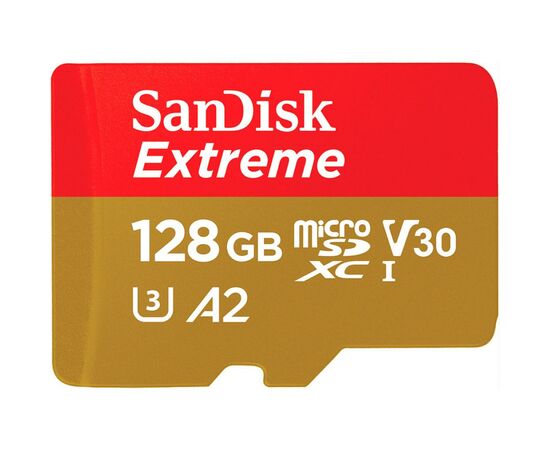 Карта памяти SanDisk 128GB microSD class 10 UHS-I U3 V30 A2 Extreme Mobile Gaming (SDSQXA1-128G-GN6GN) Карта памяти SanDisk 128GB microSD class 10 UHS-I U3 V30 A2 Extreme Mobile Gaming (SDSQXA1-128G-GN6GN)
