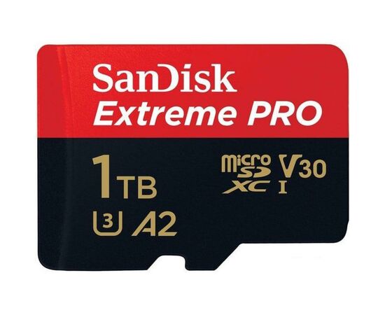 Карта памяти SanDisk 1TB microSDXC class 10 A2 V30 UHS-I U3 Extreme PRO (SDSQXCZ-1T00-GN6MA), изображение 3 Карта памяти SanDisk 1TB microSDXC class 10 A2 V30 UHS-I U3 Extreme PRO (SDSQXCZ-1T00-GN6MA), изображение 3