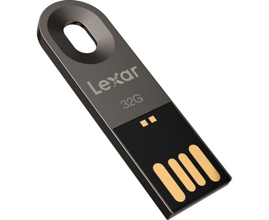 USB флеш накопитель Lexar 32GB JumpDrive M25 Titanium Gray USB 2.0 (LJDM025032G-BNQNG), изображение 2 USB флеш накопитель Lexar 32GB JumpDrive M25 Titanium Gray USB 2.0 (LJDM025032G-BNQNG), изображение 2