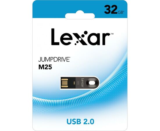 USB флеш накопитель Lexar 32GB JumpDrive M25 Titanium Gray USB 2.0 (LJDM025032G-BNQNG), изображение 6 USB флеш накопитель Lexar 32GB JumpDrive M25 Titanium Gray USB 2.0 (LJDM025032G-BNQNG), изображение 6