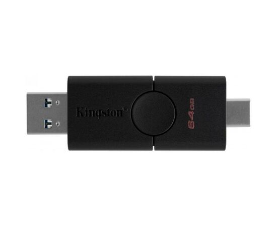 USB флеш накопитель Kingston 64GB DataTraveler Duo USB 3.2 Gen1/Type-C (DTDE/64GB), изображение 3 USB флеш накопитель Kingston 64GB DataTraveler Duo USB 3.2 Gen1/Type-C (DTDE/64GB), изображение 3