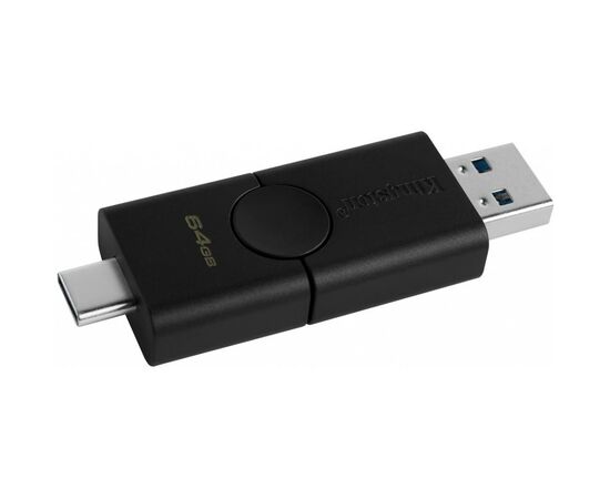 USB флеш накопитель Kingston 64GB DataTraveler Duo USB 3.2 Gen1/Type-C (DTDE/64GB), изображение 4 USB флеш накопитель Kingston 64GB DataTraveler Duo USB 3.2 Gen1/Type-C (DTDE/64GB), изображение 4