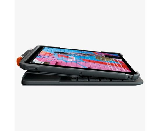 Чехол для планшета Logitech Slim Folio for iPad (7th generation) - GRAPHITE - RUS - BT - (L920-009652), изображение 5 Чехол для планшета Logitech Slim Folio for iPad (7th generation) - GRAPHITE - RUS - BT - (L920-009652), изображение 5