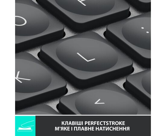 Клавиатура Logitech MX Keys Mini Wireless Illuminated Graphite (920-010501), изображение 2 Клавиатура Logitech MX Keys Mini Wireless Illuminated Graphite (920-010501), изображение 2