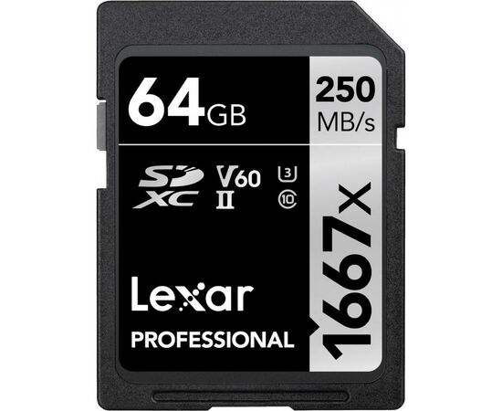 Карта памяти Lexar 64GB SDHC class 10 UHS-II 1667x (LSD64GCB1667) Карта памяти Lexar 64GB SDHC class 10 UHS-II 1667x (LSD64GCB1667)