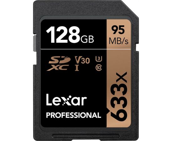 Карта памяти Lexar 128GB SDXC class 10 UHS-I U3 V30 633x Professional (LSD128CB633) Карта памяти Lexar 128GB SDXC class 10 UHS-I U3 V30 633x Professional (LSD128CB633)