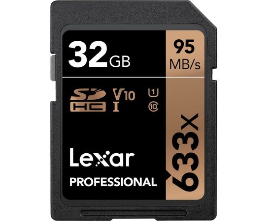 Карта памяти Lexar 32GB SDHC class 10 UHS-I U1 V10 633x Professional (LSD32GCB633) Карта памяти Lexar 32GB SDHC class 10 UHS-I U1 V10 633x Professional (LSD32GCB633)