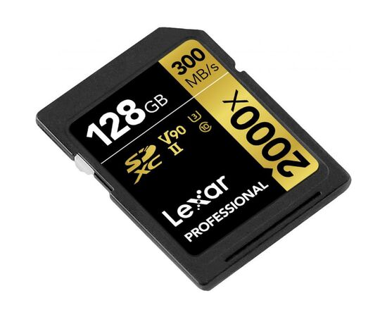 Карта памяти Lexar 128GB SDXC class 10 UHS-II 2000x Professional (LSD2000128G-BNNNG), изображение 3 Карта памяти Lexar 128GB SDXC class 10 UHS-II 2000x Professional (LSD2000128G-BNNNG), изображение 3