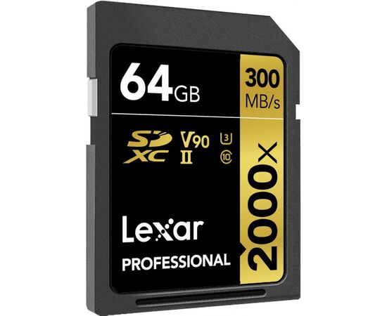 Карта памяти Lexar 64GB SDXC class 10 UHS-II 2000x Professional (LSD2000064G-BNNNG), изображение 2 Карта памяти Lexar 64GB SDXC class 10 UHS-II 2000x Professional (LSD2000064G-BNNNG), изображение 2