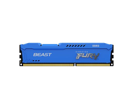 Модуль памяти для компьютера DDR3 4GB 1600 MHz Fury Beast Blue Kingston Fury (ex.HyperX) (KF316C10B/4), изображение 2 Модуль памяти для компьютера DDR3 4GB 1600 MHz Fury Beast Blue Kingston Fury (ex.HyperX) (KF316C10B/4), изображение 2