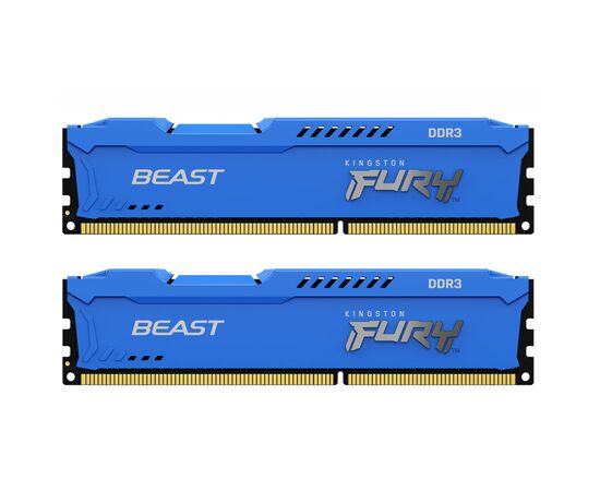 Модуль памяти для компьютера DDR3 8GB (2x4GB) 1600 MHz Fury Beast Blue Kingston Fury (ex.HyperX) (KF316C10BK2/8) Модуль памяти для компьютера DDR3 8GB (2x4GB) 1600 MHz Fury Beast Blue Kingston Fury (ex.HyperX) (KF316C10BK2/8)